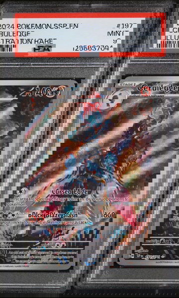 2024 Pokemon Scarlet and Violet Surging Sparks Illustration Rare Ceruledge #197 PSA 9