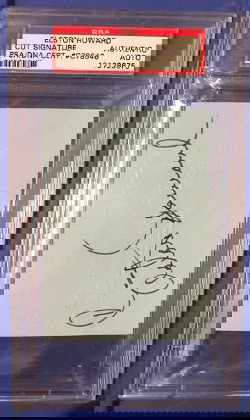 Elston Howard Cut Signature auto PSA authentic