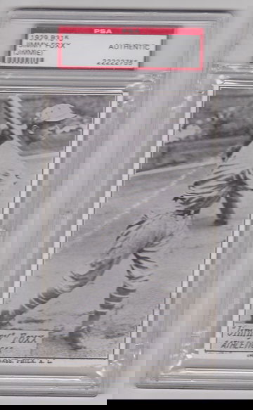 1929 R315 Jimmy Foxx PSA Authentic (rookie)