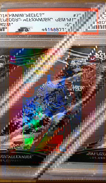 Shai Gilgeous-Alexander 2018 Select Red Prizm /199 PSA 10