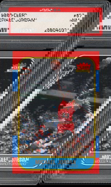 Michael Jordan 1986 Fleer #57 PSA 7 - High Eye Appeal Undergraded - VSC031