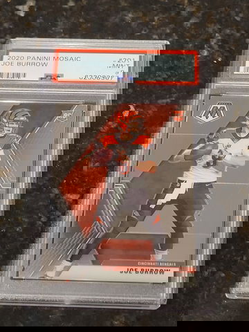 2020 Mosaic JOE BURROW Rookie RC #201 PSA 9 MINT