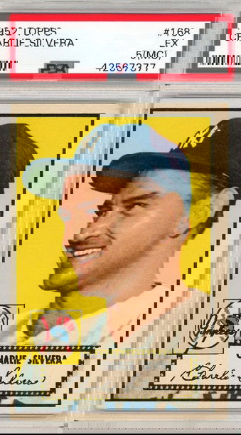 1952 Topps Charlie Silvera #168 PSA 5 (MC) P1322