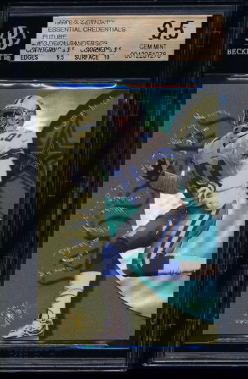 Deion Sanders 1999 Skybox Essential Credentials Future /39