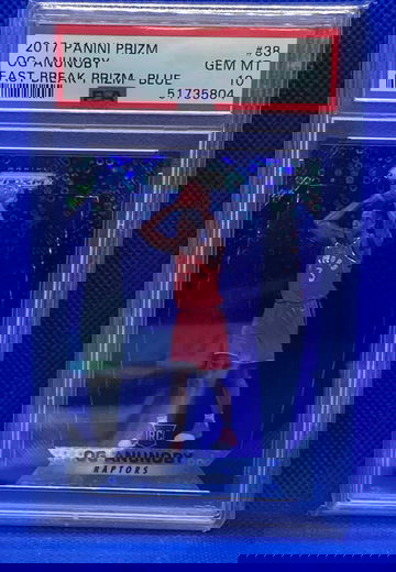 2017/18 Prizm OG Anunoby Fast Break Blue #72/175 PSA 10