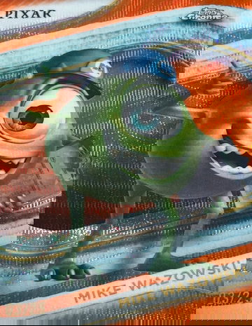 2025 Topps Chrome Disney Sapphire Mike Wazowski Orange /25