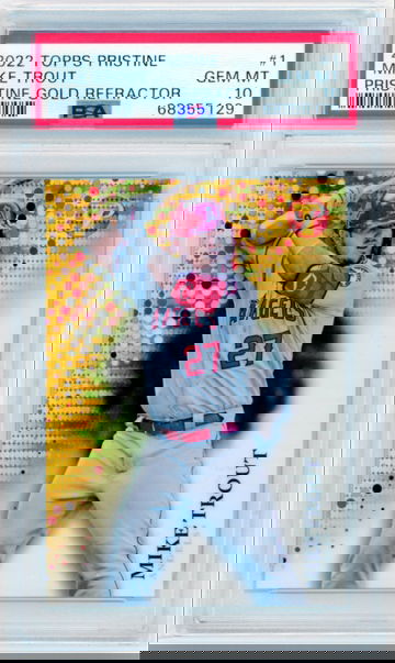 2022 Topps Pristine #1 Mike Trout Pristine Gold Refractor PSA 10 GEM MINT!