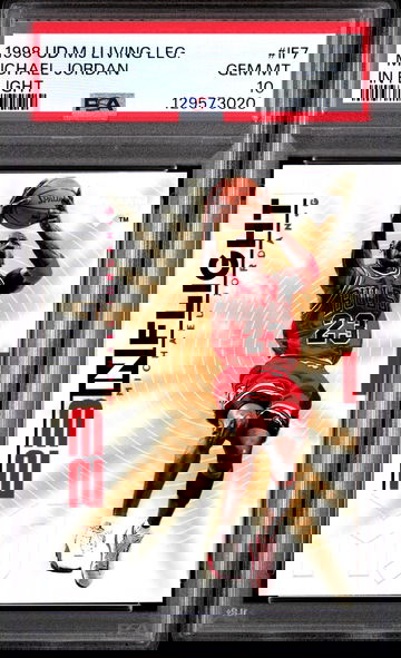 1998 UPPER DECK MJ LIVING LEGEND MICHAEL JORDAN IN FLIGHT #IF7 PSA 10