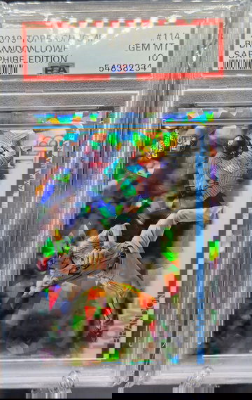 Brandon Lowe 2019 Topps Chrome Sapphire RC Rookie PSA 10