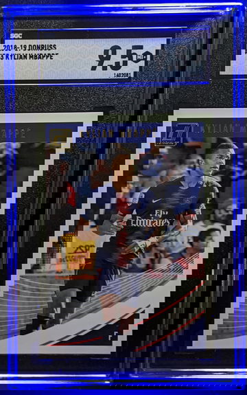 2018-19 Donruss Kylian Mbappe Rookie Card #53 SGC 9.5 Mint Plus