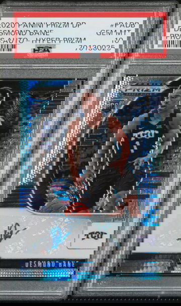 2020-21 Prizm Draft DESMOND BANE Hyper Prizm Auto Rookie RC PSA 10 Gem Mint SP