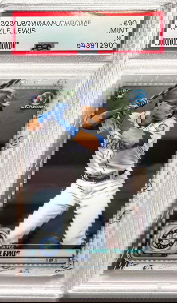 Kyle Lewis 2020 Bowman Chrome RC PSA9 Mint 