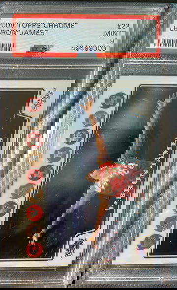 2008 LeBron James Topps Chrome PSA 9