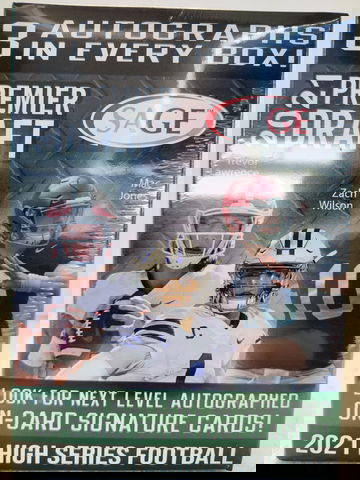 2 Box Lot 2021 Sage Premier Draft High Series Football FOC 3 AUTO'S Per Lawrence ??