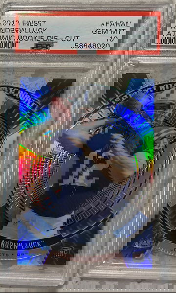 2012 topps finest Andrew Luck atomic refractor die-cut #faral psa 10 gem mt colts rc rookie