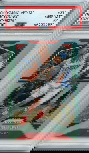 Trae Young 2019 Prizm Silver PSA 10