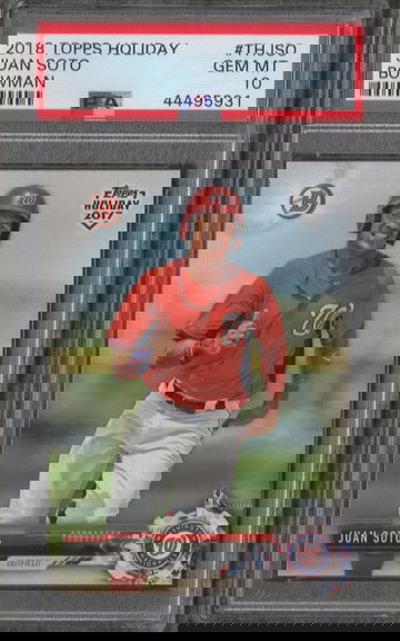 2018 Topps Holiday Bowman Juan Soto PSA 10