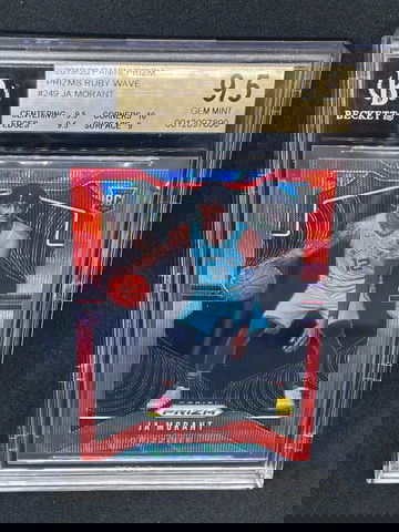 2019 Ja Morant Prizm Ruby Wave 