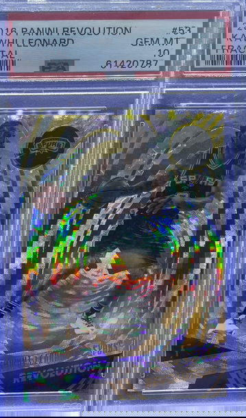 2016-17 Panini Revolution Fractal Kawhi Leonard #53 PSA 10 Gem Mint Spurs