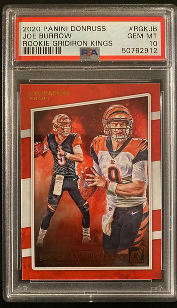 2020 Donruss Rookie Gridiron Kings Joe Burrow PSA 10