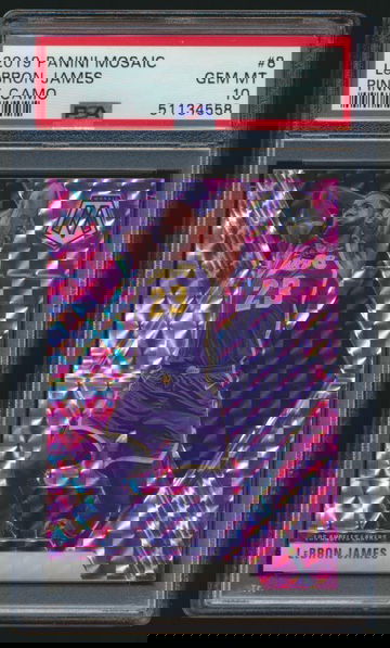 Lebron James Mosaic Pink Camo PSA 10