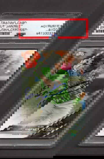 Eloy Jimenez Signed Autographed 2016 Pro Debut #44 PSA DNA COA RC