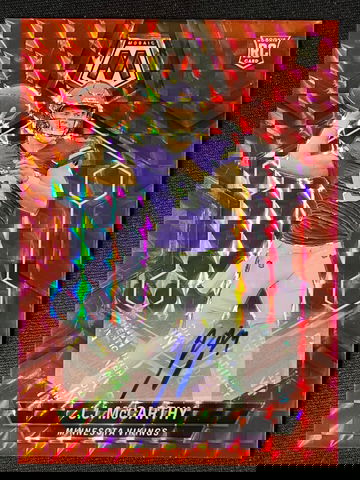 2024 JJ McCarthy Mosaic RED Prizm AUTO RC Rookie /199