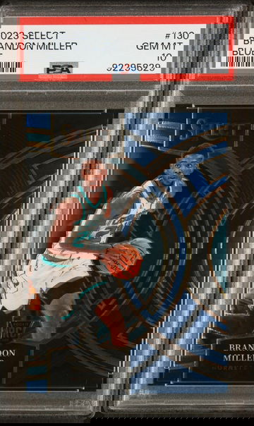2023 PANINI SELECT BRANDON MILLER BLUE PREMIER #130 RC ROOKIE PSA 10