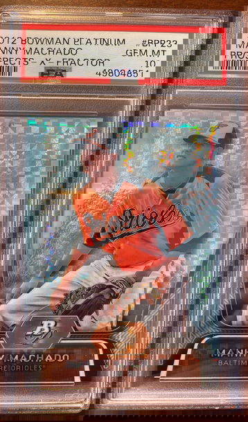 2012 Bowman Platinum Manny Machado Prospects X-Fractor