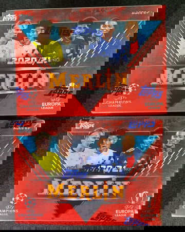 2020-21 Topps MERLIN UEFA Soccer BLASTER Box Lot of 2