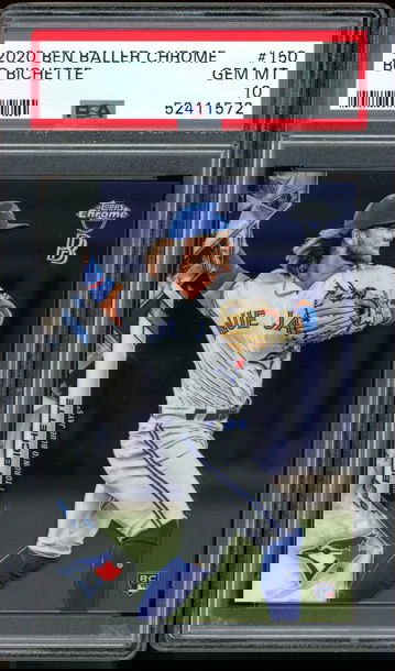 2020 Ben Baller Chrome Bo Bichette PSA 10 GEM MT
