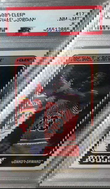 Michael Jordan 1988 Fleer #17 - PSA 8 - Chicago Bulls