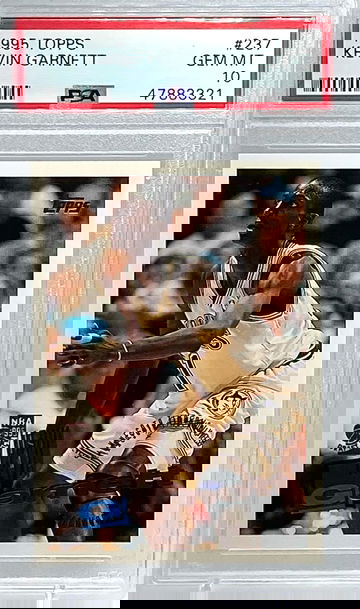 1995 Topps Kevin Garnett Topps Gem MT PSA 10