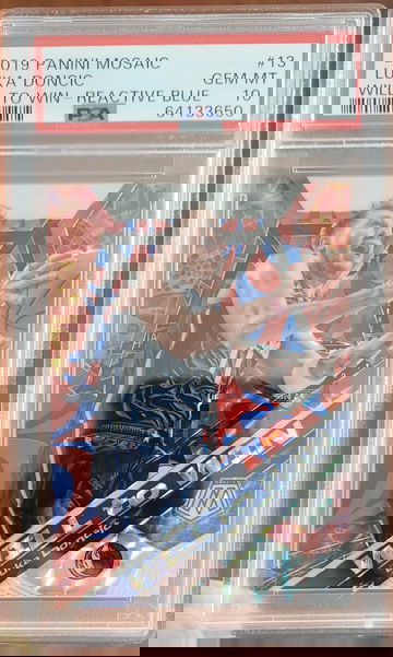 Luka Doncic 2019 Mosaic Will To Win Blue Reactive /99 PSA 10 💎