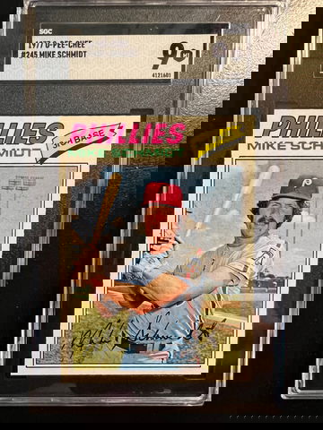 1977 OPC Mike Schmidt SGC 9 Mint