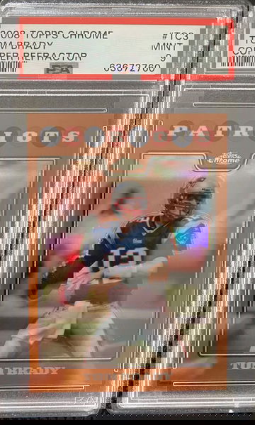 2008 Topps Chrome Tom Brady Bronze Refractor /425 PSA 9 Mint