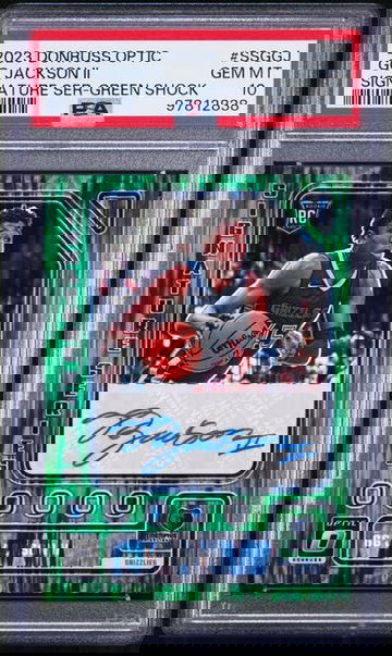2923 Panini Donruss Optic GG Jackson Green Shock Rookie Auto RC PSA 10