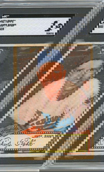 1952 Topps Andy Pafko #1 Red Back SGC 1 P1349
