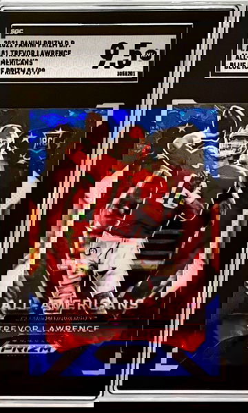 SGC 9.5 TREVOR LAWRENCE RC 91/99 Blue Ice PANINI PRIZM