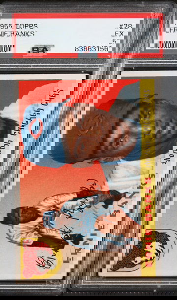 1955 Topps Ernie Banks PSA Grade 5