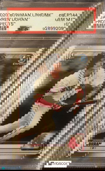 Jarren Duran 2020 Bowman Chrome Prospects #BCP144 PSA 10 Gem Mint Boston Red Sox