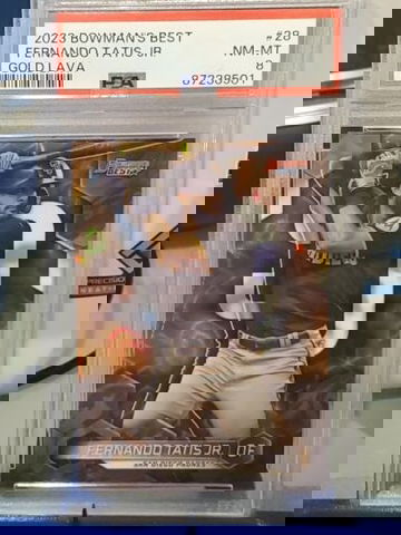 POP 1 2023 Bowman's Best Fernando Tatis GOLD LAVA /75 San Diego Padres PSA