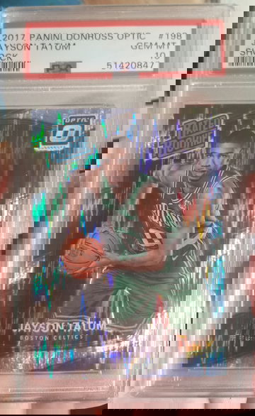 2017-18 Jayson Tatum Optic Shock Holo PSA 10 RC Rookie Card 