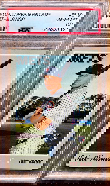 PETE ALONSO 2019 Topps Heritage High Number Rookie RC PSA 10