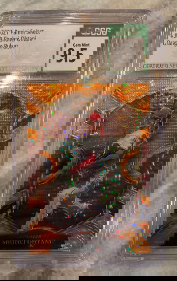 2021 Panini Select Shohei Ohtani Orange Pulsar Prizm - CSG 9.5