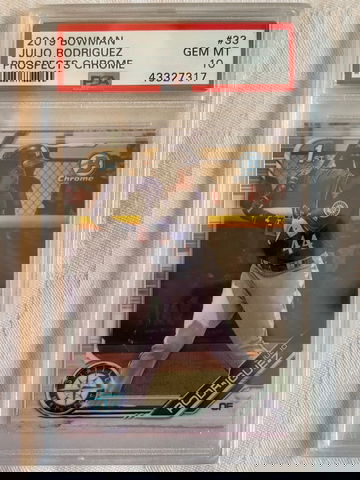 2019 Bowman Chrome Julio Rodriguez PSA 10