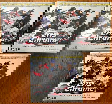 2020 Topps Chrome Update Series Mega Box lot of 3 sealed