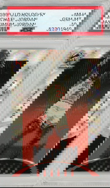 1999 Upper Deck HOLOGrFX Michael Jordan Maximum Hordan #MJ4 POP 16 PSA 10 GEM MINT