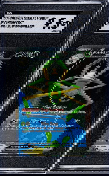 2023 Pokémon Scarlet & Violet Special Illustration Rare Spidops #243/198 SGC 9.5