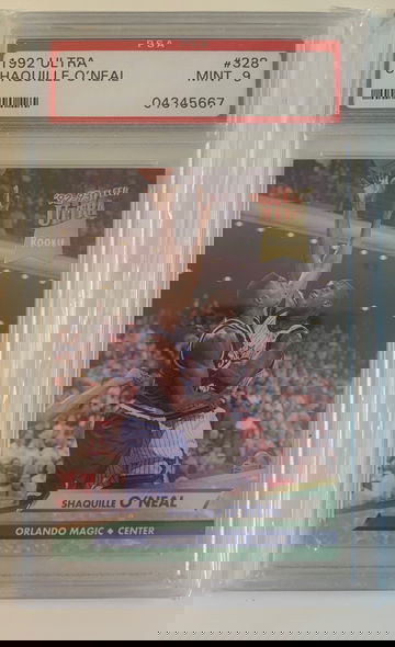 1992 ultra Shaquille O’Neil psa mint 9